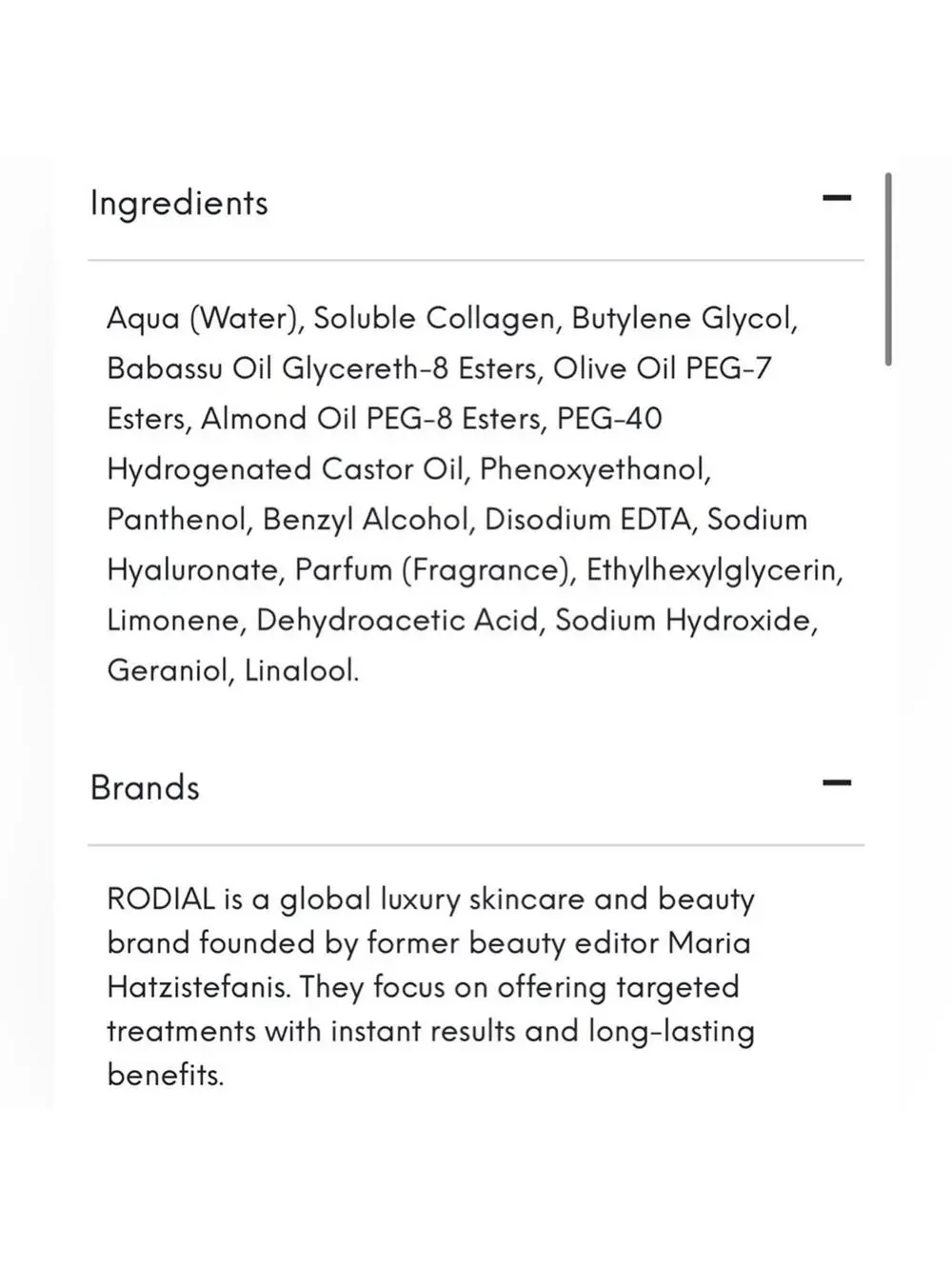 Rodial brand product